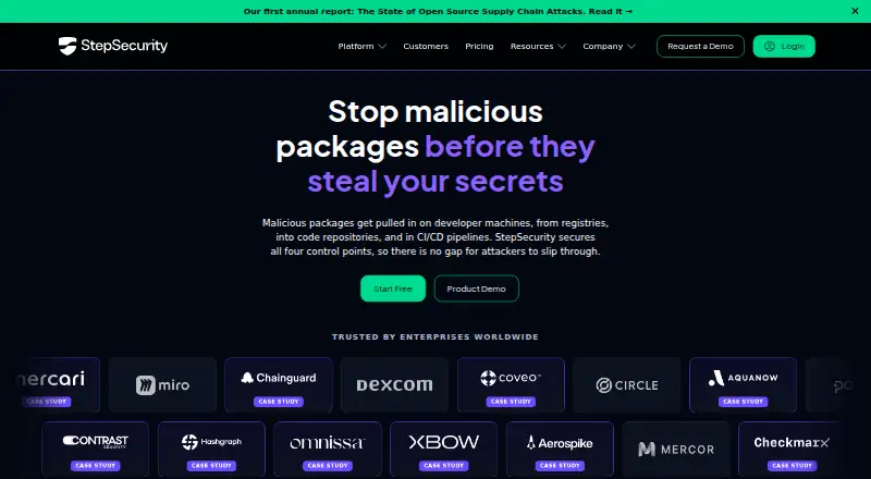 StepSecurity screenshot