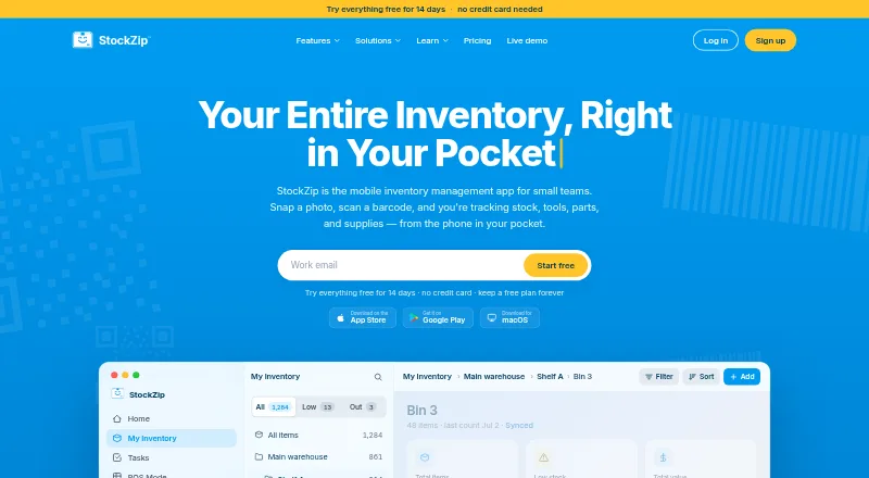 StockZip screenshot