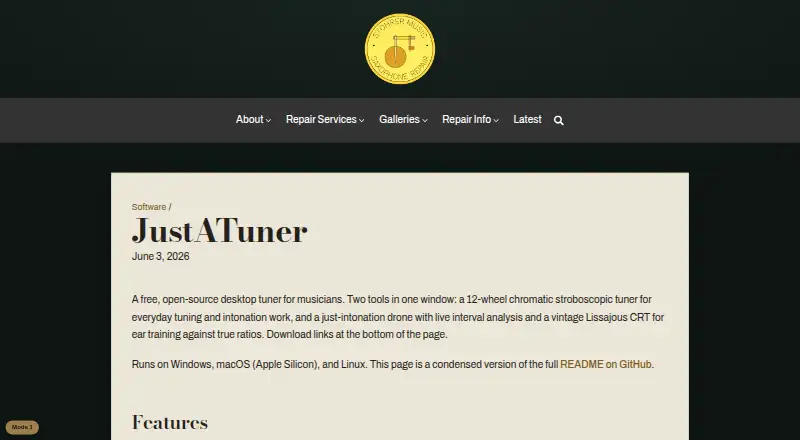JustATuner screenshot