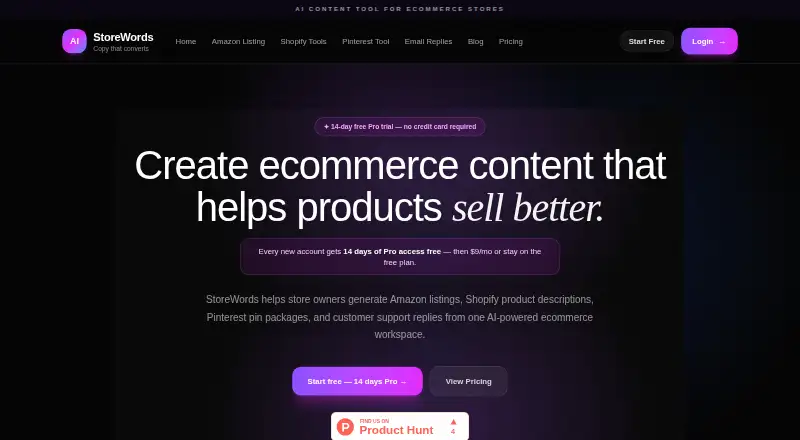 StoreWords screenshot