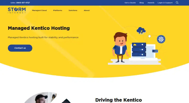 StormCloud Kentico Hosting screenshot