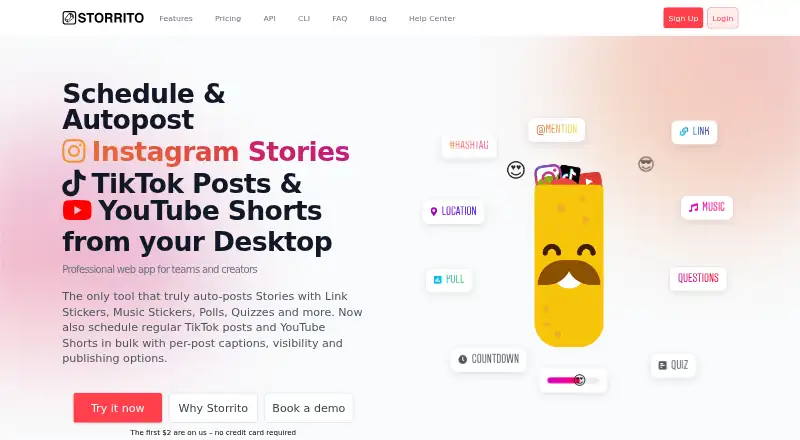 Storrito screenshot