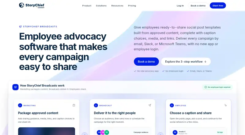 StoryChief screenshot