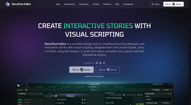 StoryFlow Editor screenshot