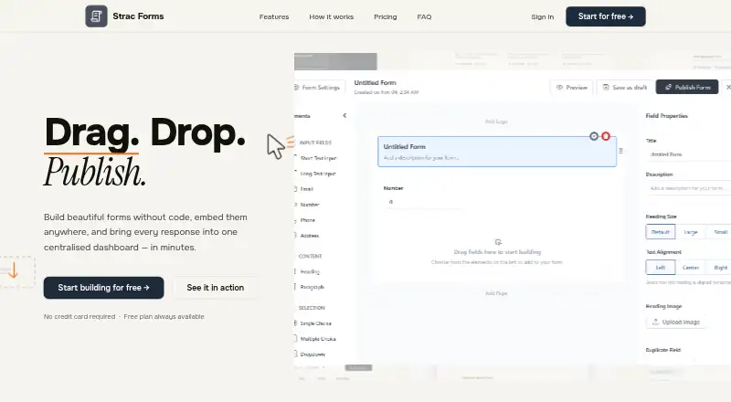 Strac Forms screenshot