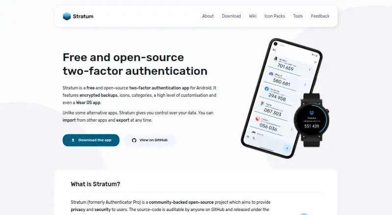 Stratum screenshot