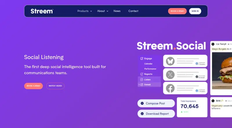 Streem Social Listen screenshot