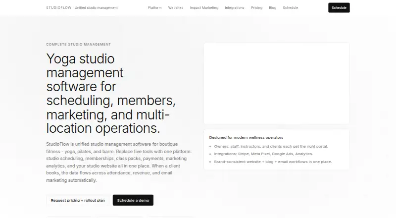 StudioFlow screenshot