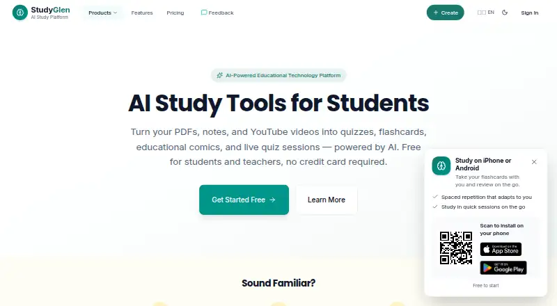 StudyGlen screenshot