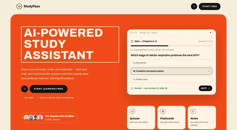 StudyPass screenshot