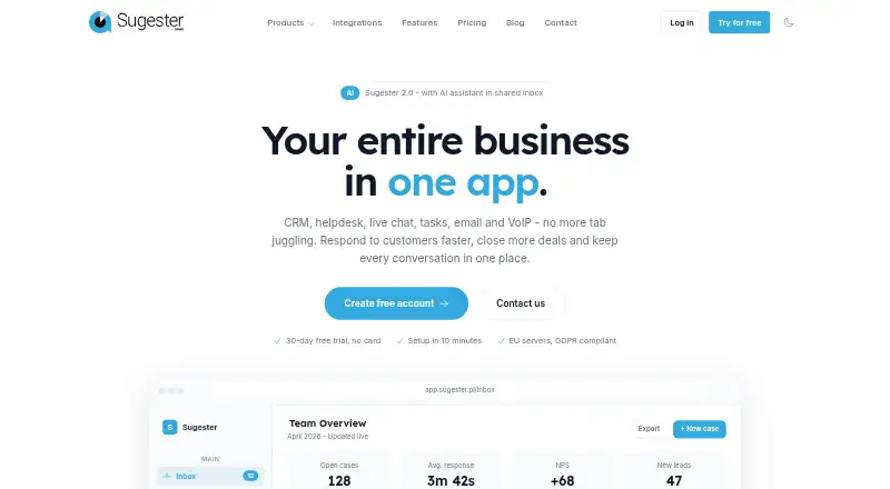 Sugester screenshot