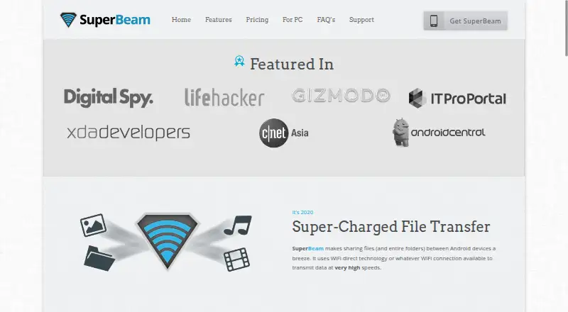 SuperBeam screenshot