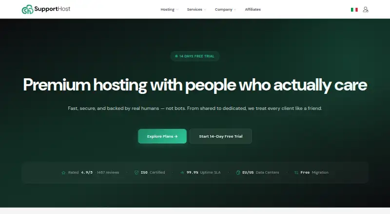 SupportHost screenshot