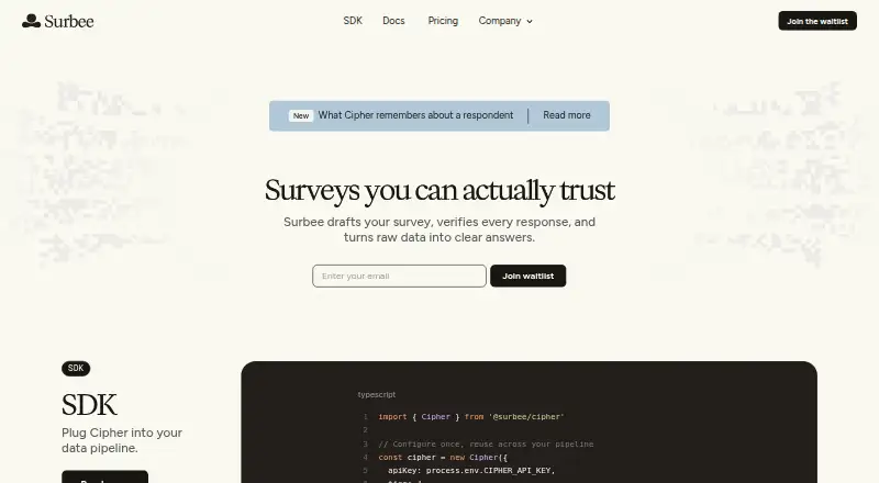 Surbee screenshot