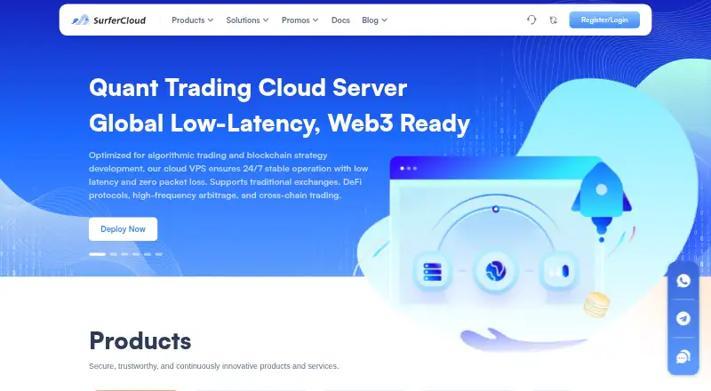 SurferCloud screenshot
