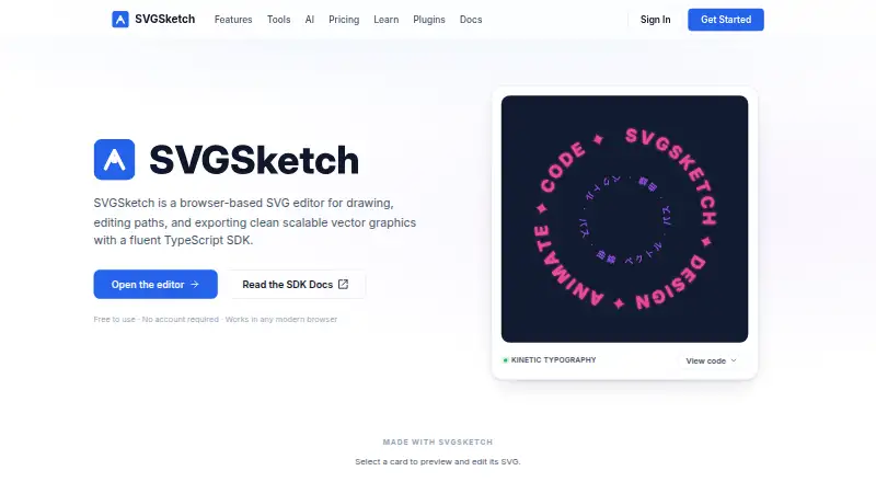 SVGSketch screenshot