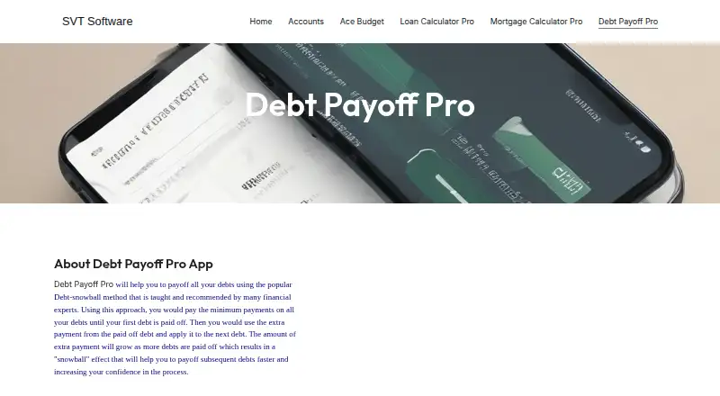 Debt Payoff Pro screenshot