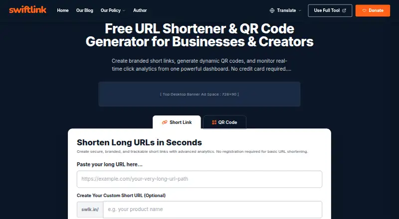 SwiftLink screenshot
