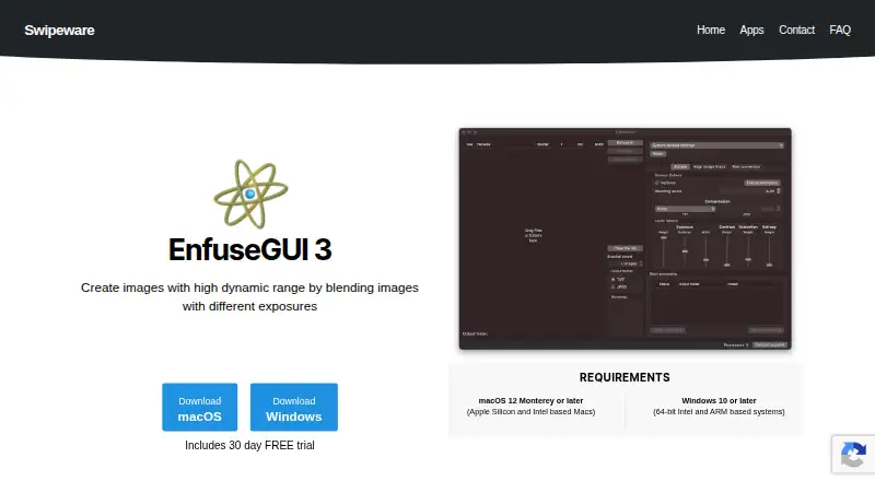 EnfuseGUI screenshot