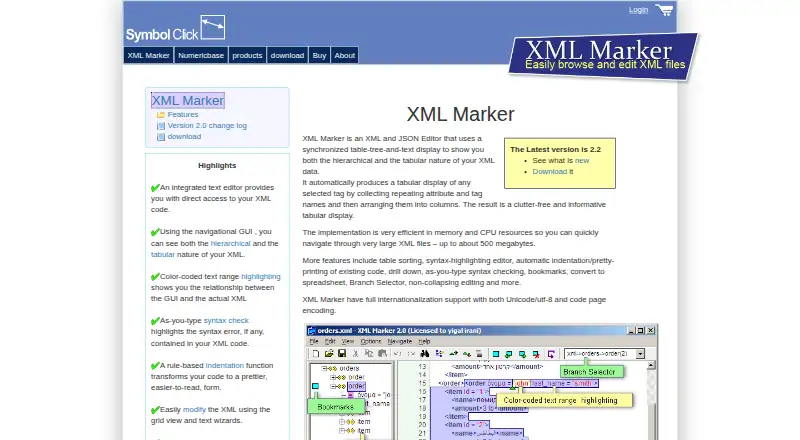 XML Marker screenshot