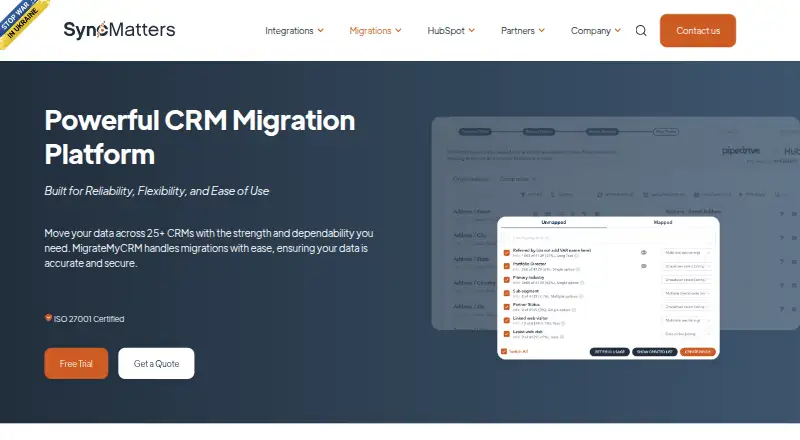 MigrateMyCRM screenshot