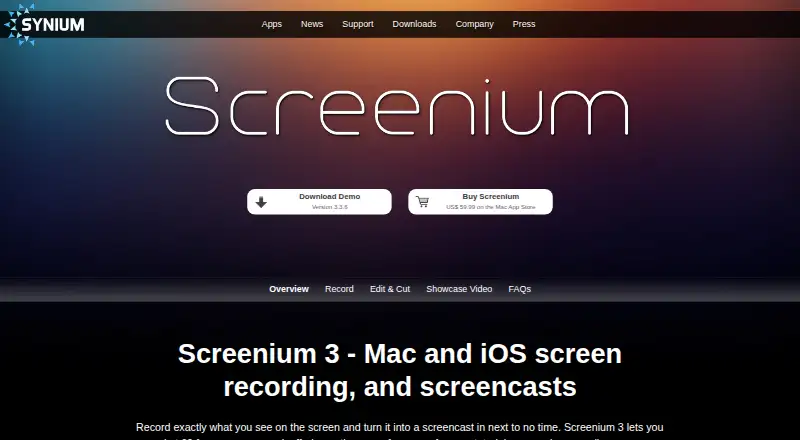 Screenium screenshot
