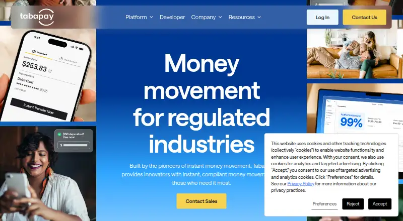 TabaPay Platform screenshot