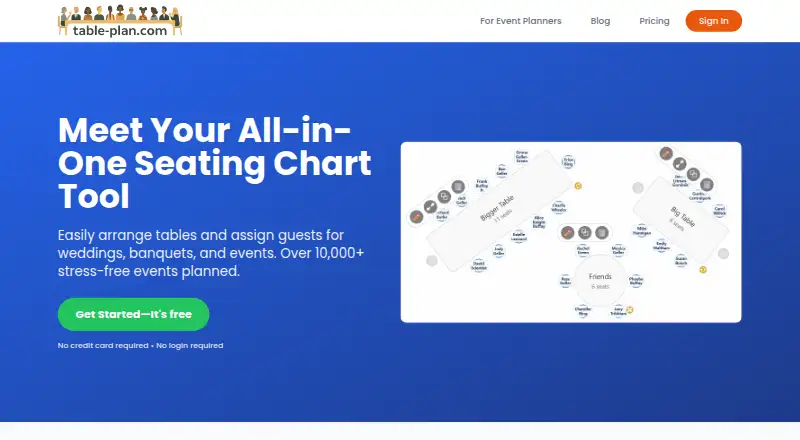 Table-Plan.com screenshot
