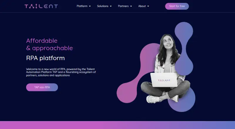 Tailent Automation Platform screenshot