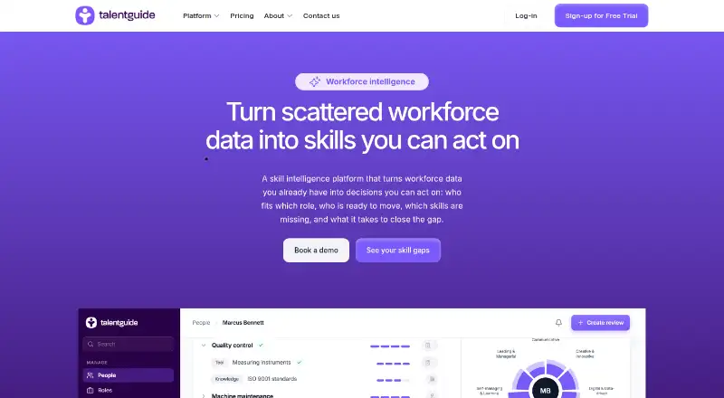 Talentguide screenshot