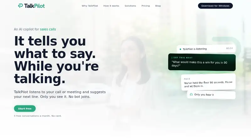 TalkPilot screenshot