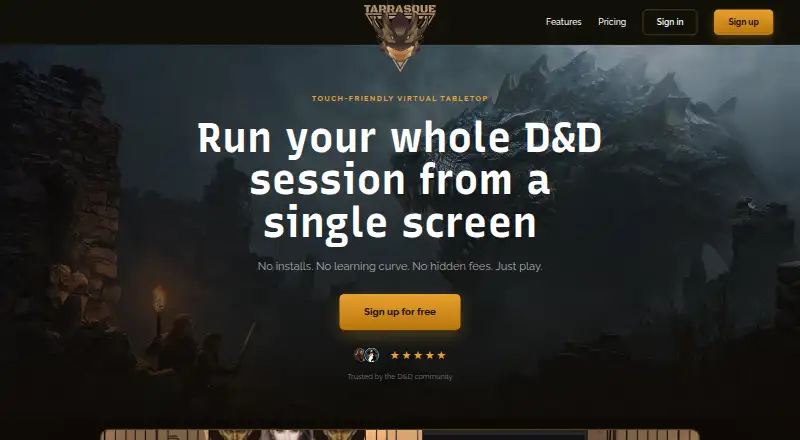 Tarrasque.io screenshot