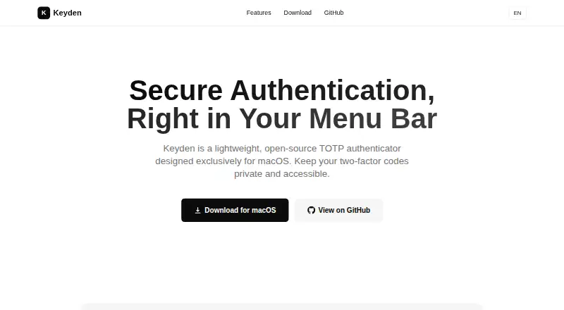 Keyden screenshot