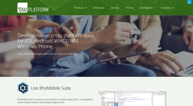 RhoMobile Suite screenshot