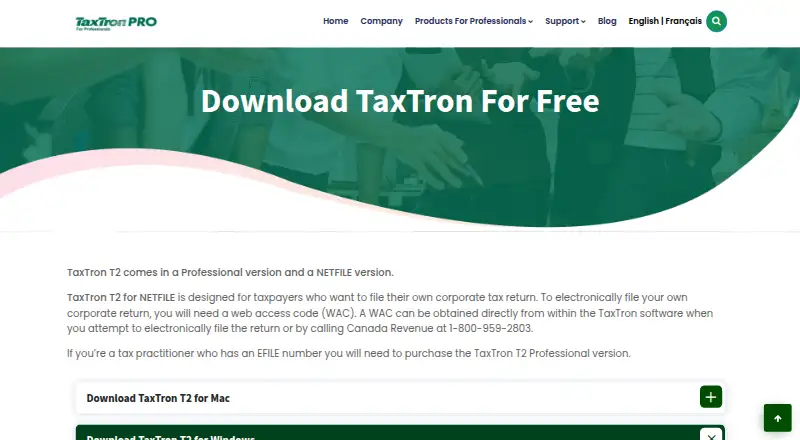 TaxTron T2 screenshot