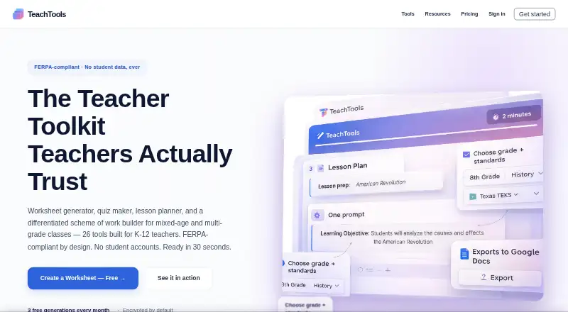 TeachTools screenshot