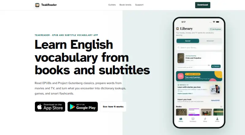 TeakReader screenshot