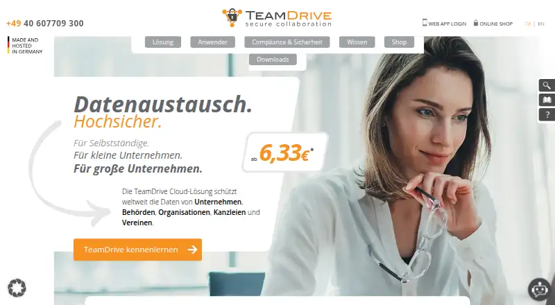 TeamDrive screenshot