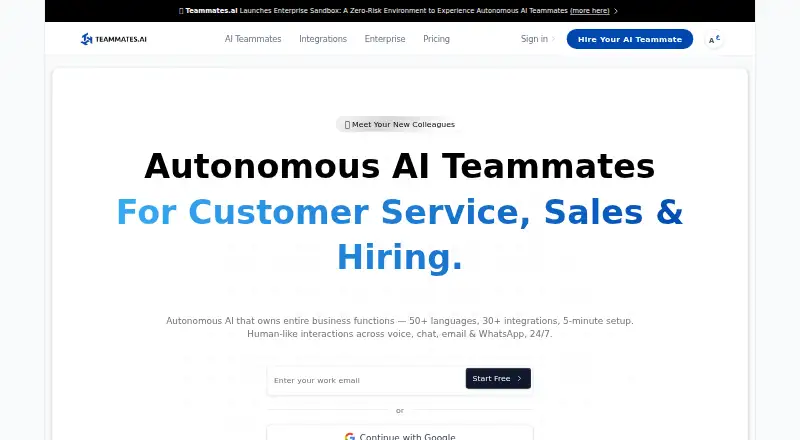 Teammates.ai screenshot