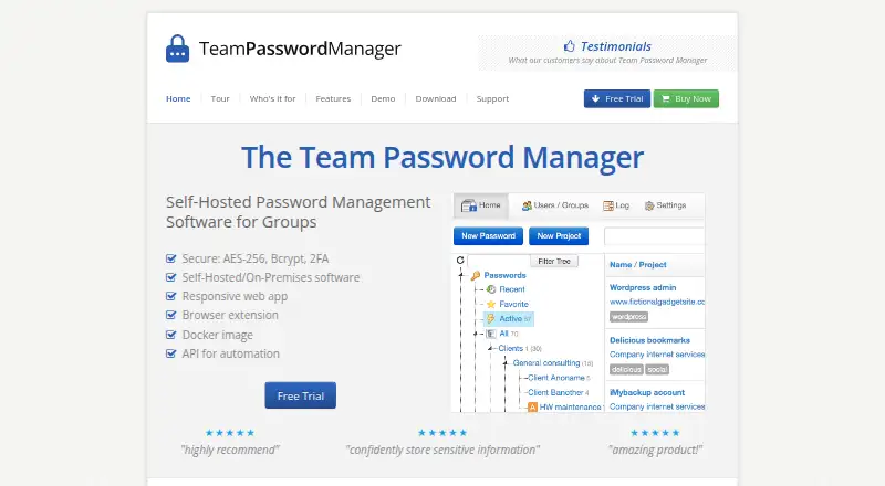 Team Password Manager screenshot