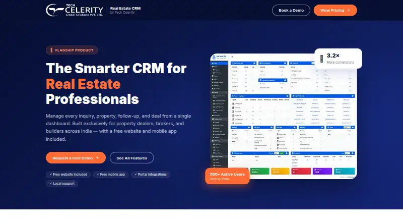 Tech Celerity Real Estate CRM screenshot