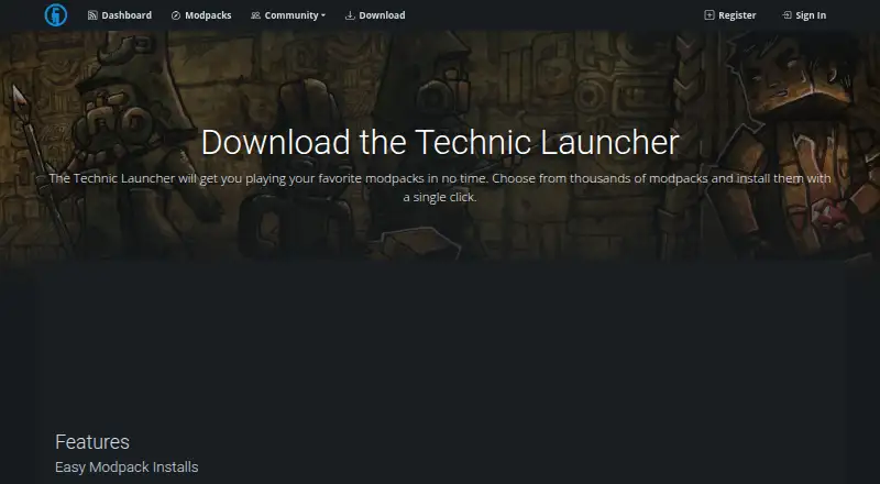 Technic Launcher screenshot