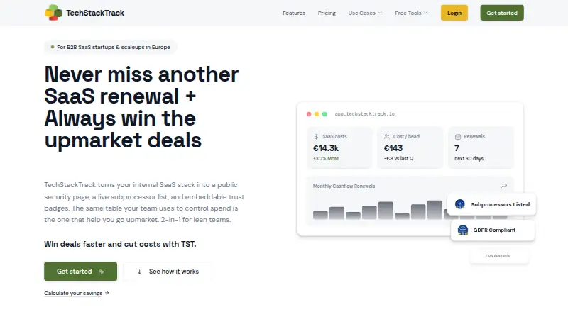 TechStackTrack screenshot