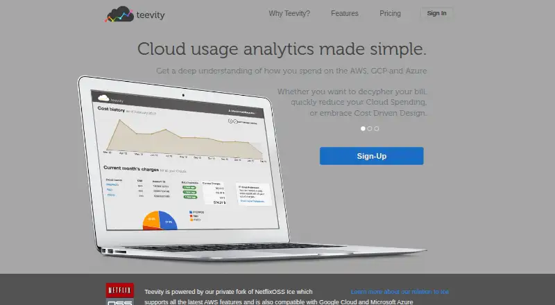Teevity screenshot