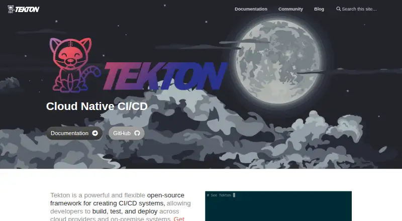 Tekton Pipelines screenshot