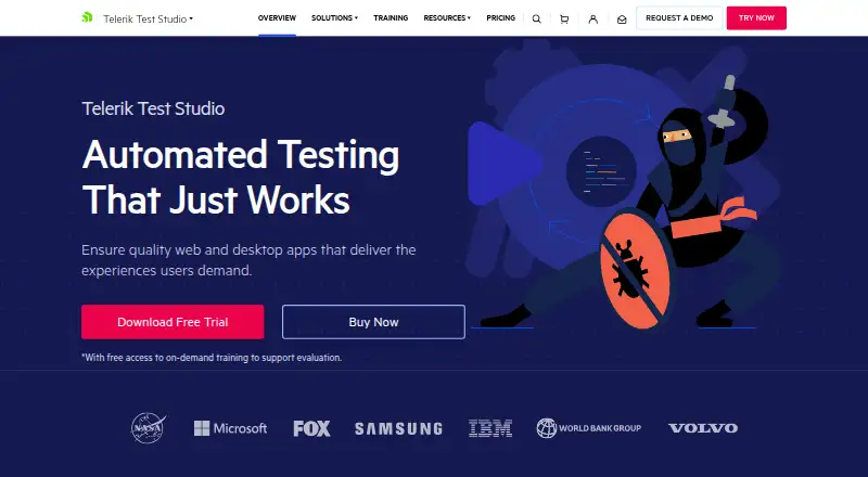 Telerik Test Studio screenshot