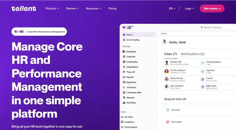 Tellent HR screenshot