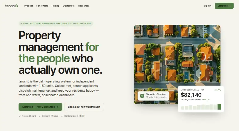 Tenant8 screenshot