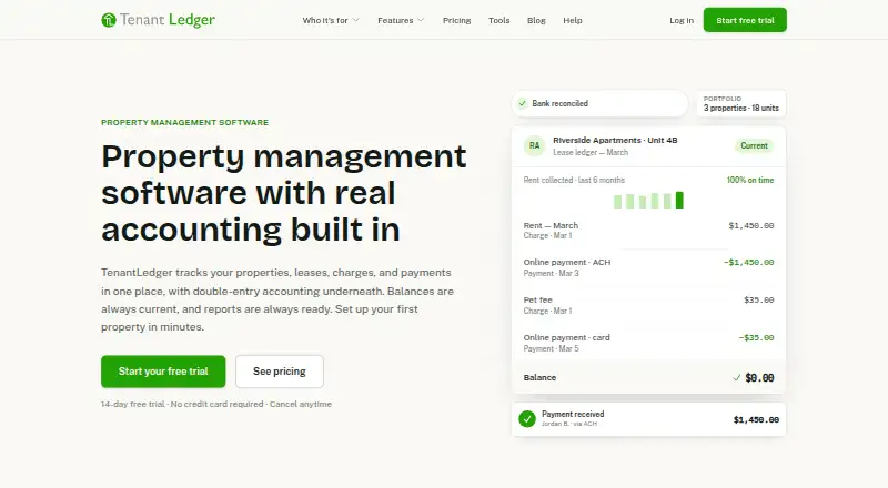 TenantLedger screenshot