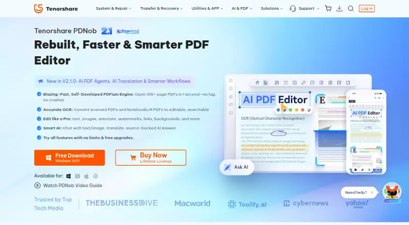 Tenorshare PDNob screenshot